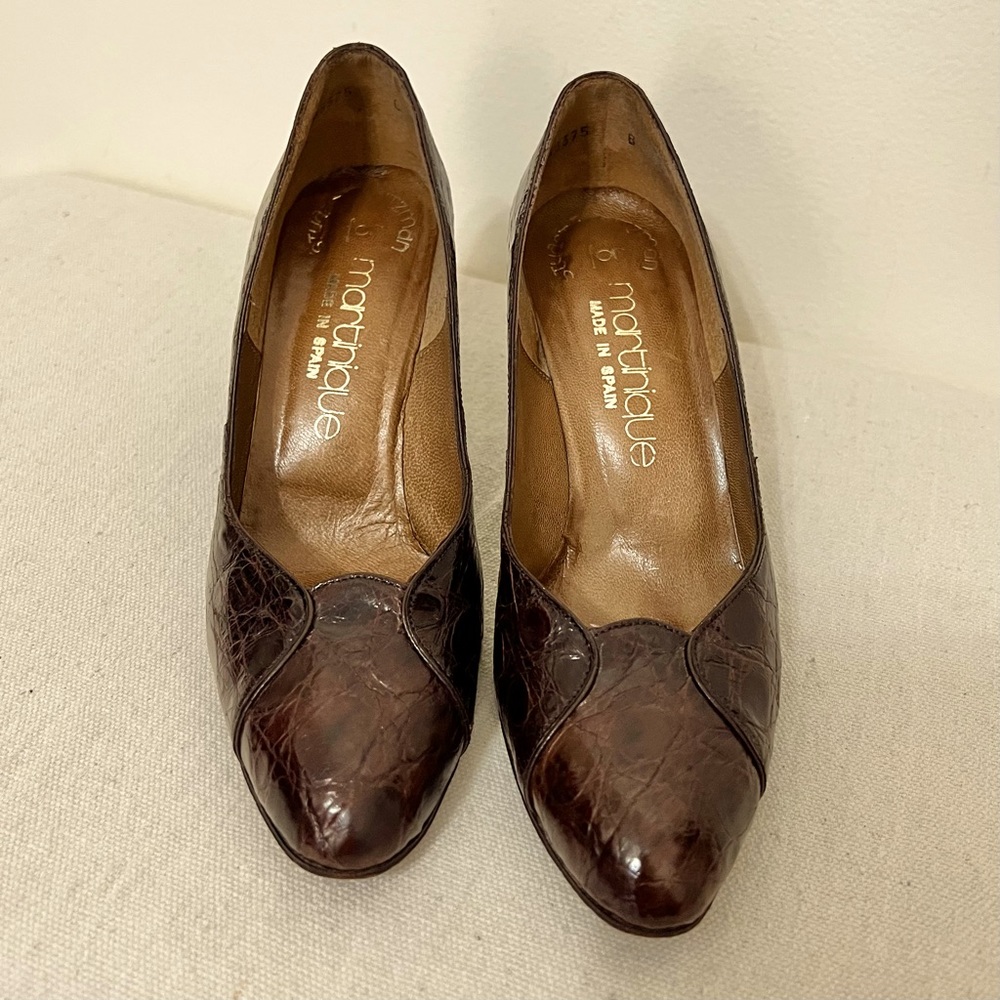 Vintage Stuart Weizman by Martinique Leather Pumps